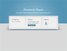 Tablet Screenshot of pawsativelyelegant.com